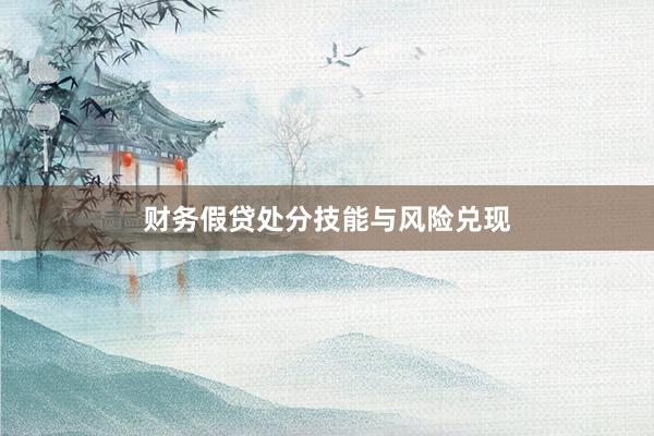 财务假贷处分技能与风险兑现